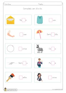 Completar con grupos bl y br