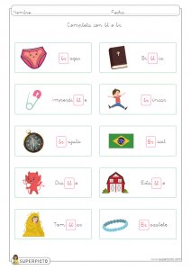 Completar con grupos bl y br