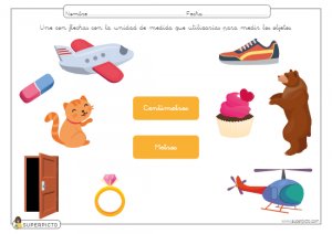 Unidad de medida, centímetro y metro