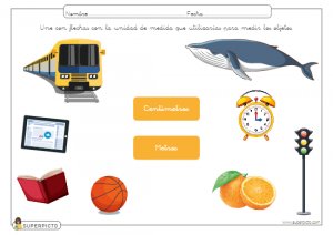 Unidad de medida, centímetro y metro