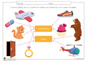 Unidad de medida. Centímetro y metro