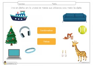 Unidad de medida. Centímetro y metro