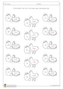 Tablas de multiplicar