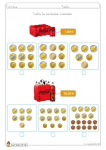 Cálculo con monedas y billetes