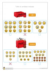 Cálculo con monedas y billetes