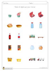 Rodear el objeto que pesa menos