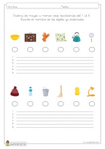 Ordenar de mayor a menor peso