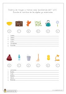 Ordenar de mayor a menor peso