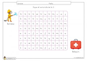 Seguir el caminito de la b (minúscula)