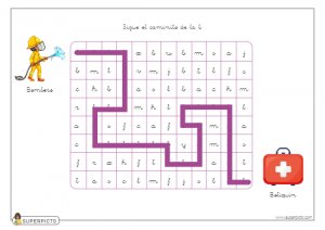 Seguir el caminito de la b (minúscula)
