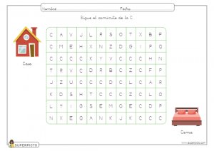 Seguir el caminito de la C (mayúscula)