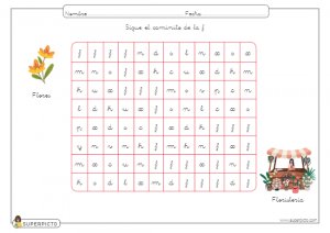 Seguir el caminito de la f (minúscula)