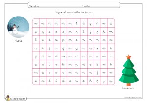 Seguir el caminito de la n (minúscula)