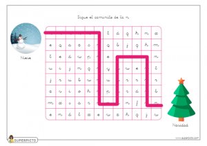 Seguir el caminito de la n (minúscula)