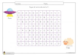 Seguir el caminito de la O (mayúscula)