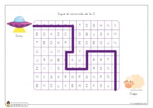 Seguir el caminito de la O (mayúscula)