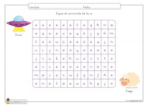 Seguir el caminito de la o (minúscula)