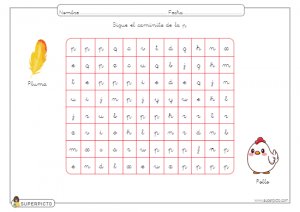 Seguir el caminito de la p (minúscula)