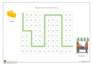 Seguir el caminito de la q (minúscula)