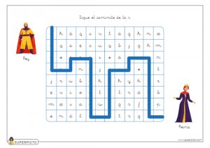 Seguir el caminito de la r (minúscula)