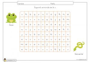 Seguir el caminito de la s (minúscula)