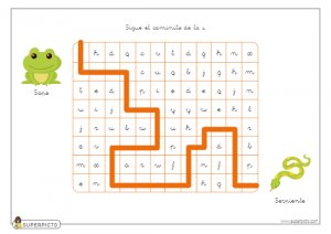 Seguir el caminito de la s (minúscula)