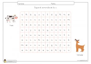 Seguir el caminito de la v (minúscula)