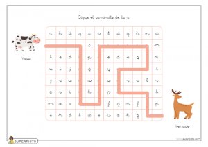 Seguir el caminito de la v (minúscula)