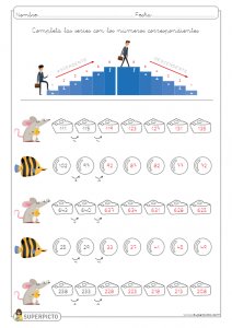 Series ascendentes y descendentes de cadencia 3, 4 y 5