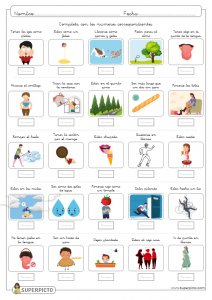 Juego de las frases hechas para completar con números