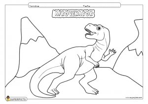 Dibujo de Afrovenator para colorear e imprimir - Dinosaurios