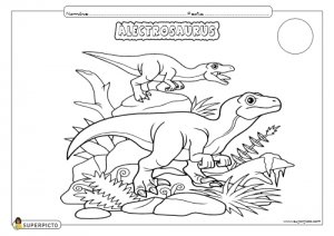 Dibujo de Alectrosaurus para colorear e imprimir - Dinosaurios
