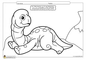 Dibujo de Ammosaurus para colorear e imprimir - Dinosaurios