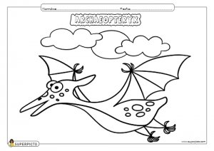 Dibujo de Archaeopteryx para colorear e imprimir - Dinosaurios