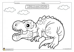 Dibujo de Megalosaurus para colorear e imprimir - Dinosaurios