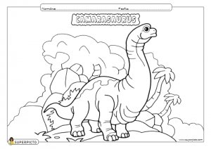 Dibujo de Camarasaurus para colorear e imprimir - Dinosaurios