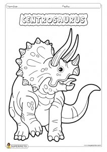 Dibujo de Centrosaurus para colorear e imprimir - Dinosaurios