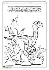 Dibujo de herrerasaurus para colorear e imprimir - Dinosaurios