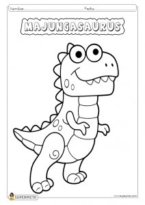 Dibujo de majungasaurus para colorear e imprimir - Dinosaurios