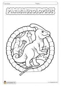 Dibujo de parasaurolophus para colorear e imprimir - Dinosaurios