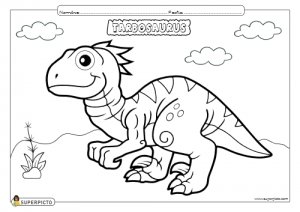 Dibujo de tarbosaurus para colorear e imprimir - Dinosaurios