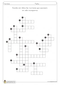 Crucigrama numérico