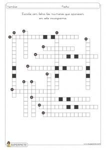 Crucigrama numérico