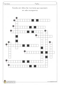 Crucigrama numérico