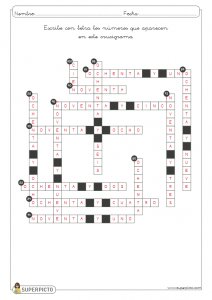 Crucigrama numérico