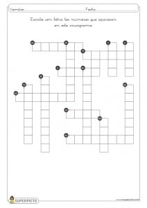 Crucigrama numérico