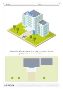 Situación en el plano y en el espacio dibujando objetos