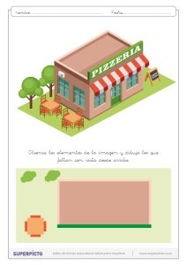 Situación en el plano y en el espacio dibujando objetos