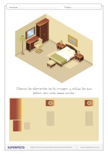 Situación en el plano y en el espacio dibujando objetos