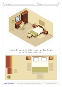 Situación en el plano y en el espacio dibujando todos los objetos